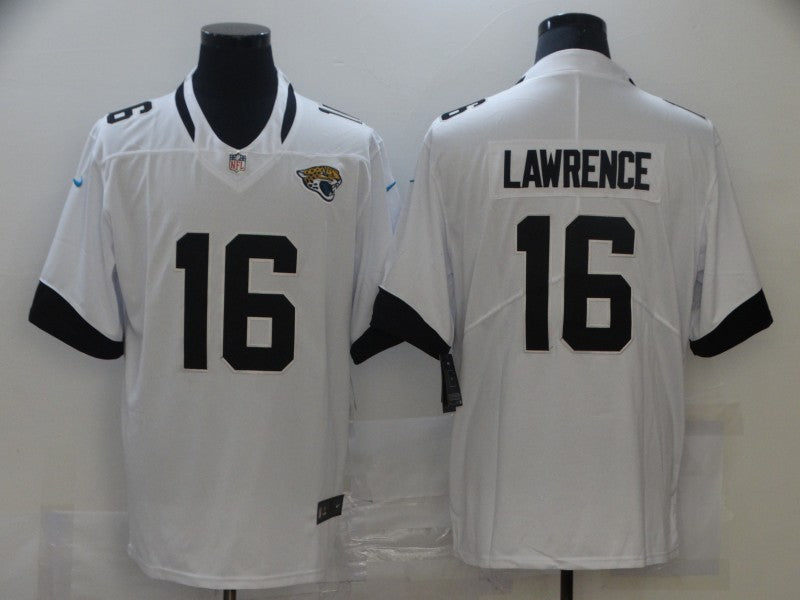 Men's Jacksonville Jaguars Trevor Lawrence #16 White Game Jersey1