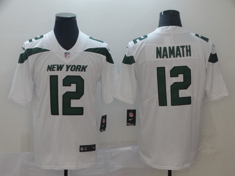 Men's New York Jets Joe Namath White Game Jersey1