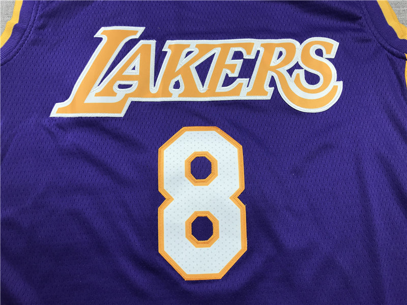 Men's Los Angeles Lakers Kobe Bryant Purple #8 Swingman Player Jersey1