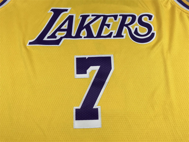 Men's Los Angeles Lakers Carmelo Anthony Gold 2021/22 Fast Break Replica Jersey1