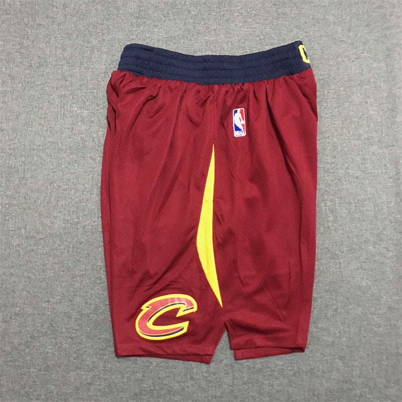 Men's Cleveland Cavaliers Wine Basketball Shorts1