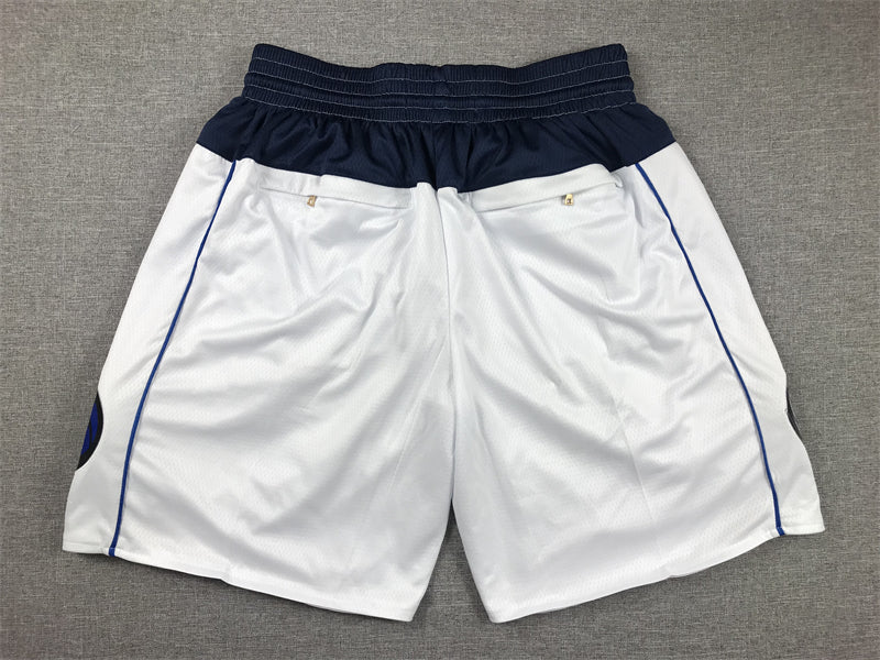 Men's Dallas Mavericks White Pocket Shorts1