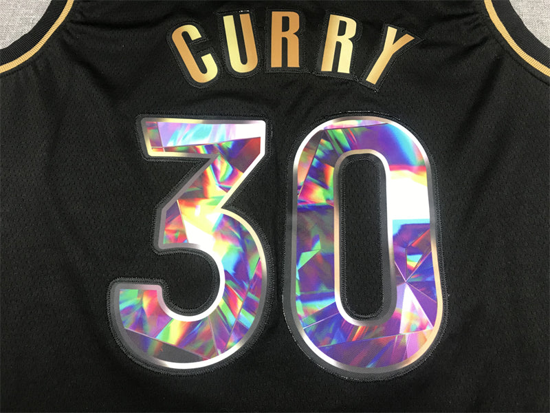 Men's Golden State Warriors Stephen Curry #30 NBA Black Swingman Jersey1