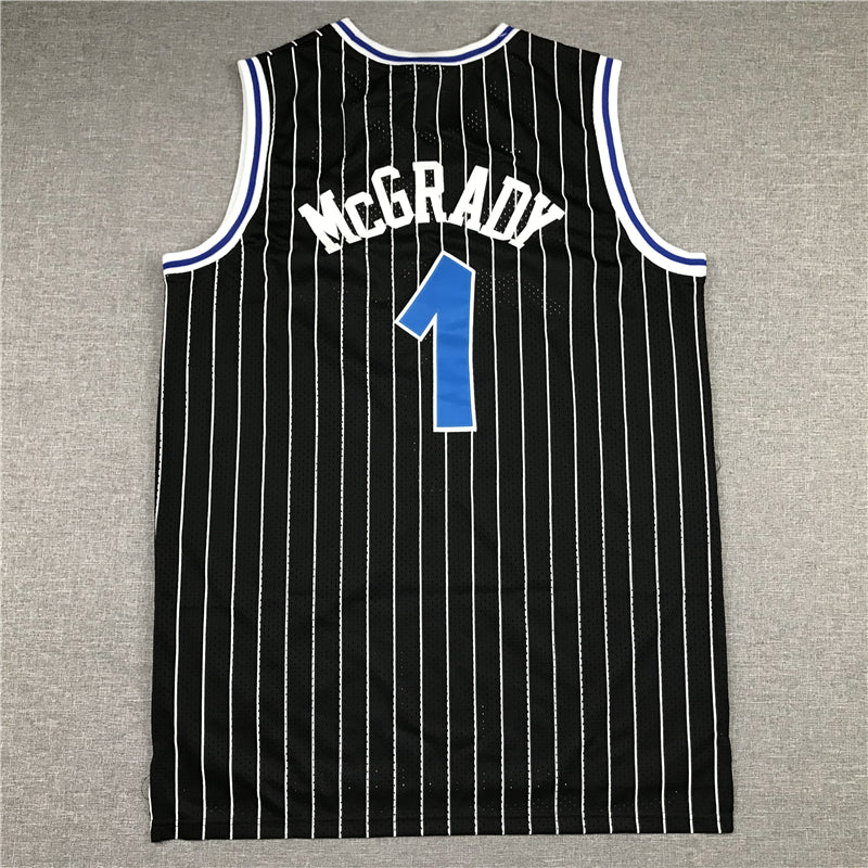 Men's Orlando Magic Tracy McGrady 2003-04 Black Hardwood Classics Swingman Jersey1