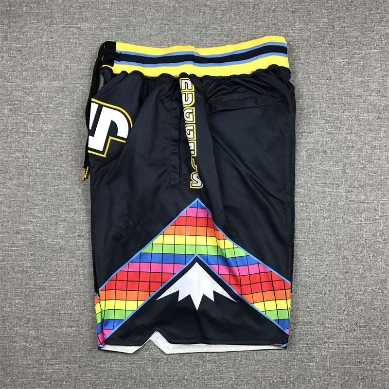 Men's Denver Nuggets Navy City Edition Basketball Shorts1