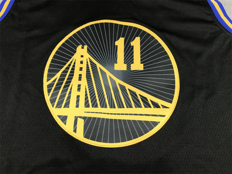 Men's Golden State Warriors Klay Thompson #11 City Edition Black Classic Jersey1