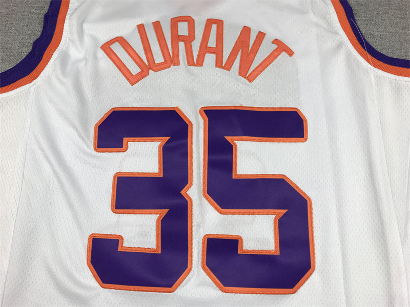Men's Phoenix Suns Kevin Durant #35 White 2022/23 Swingman Jersey1