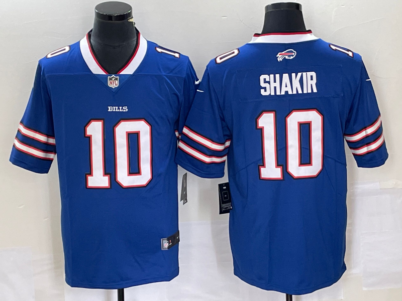 Men's Buffalo Bills Khalil Shakir #10 Royal Game Jersey1
