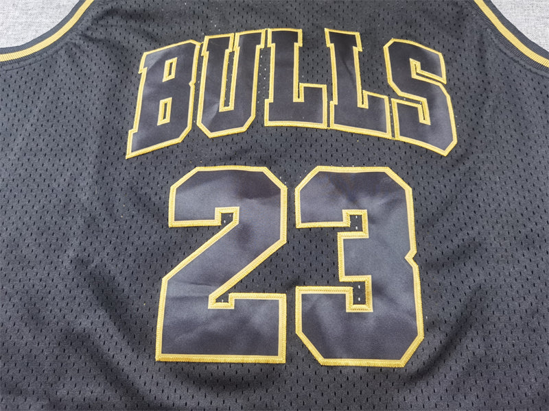 Men's Chicago Bulls Michael Jordan #23 Black 1997/98 Hardwood Classics Swingman Jersey1