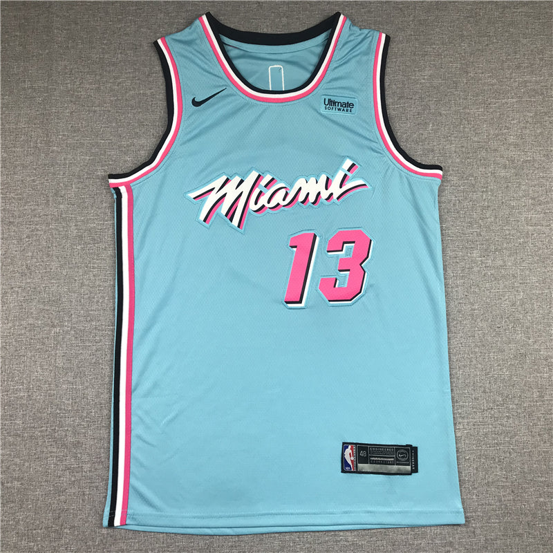 Men's Miami Heat Bam Adebayo #13 Blue Swingman Player Jersey1
