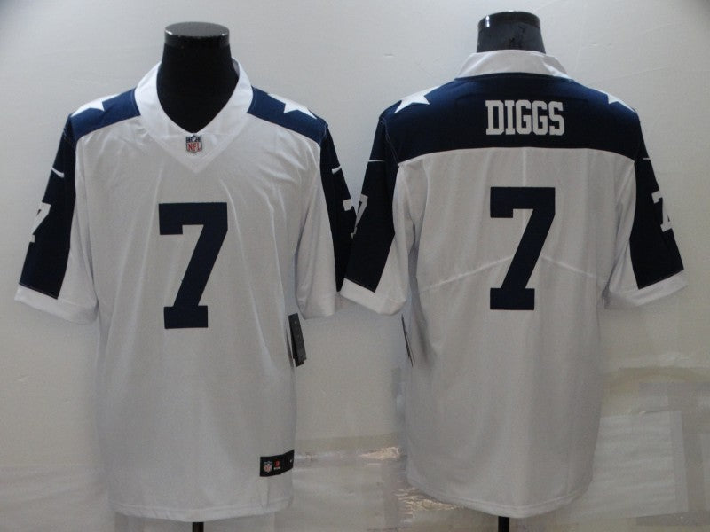 Men's Dallas Cowboys Trevon Diggs #7 White Player Jersey1