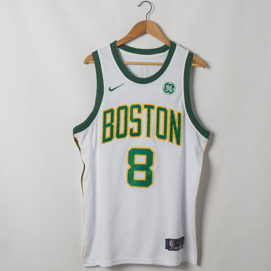 Men's Boston Celtics Kemba Walker #8 White Game Jersey1