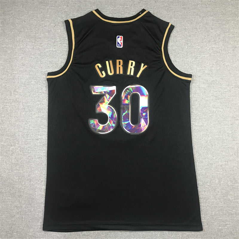 Men's Golden State Warriors Stephen Curry #30 NBA Black Swingman Jersey1