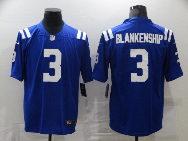 Men's Indianapolis Colts Rodrigo Blankenship #3 Blue Game Jersey1