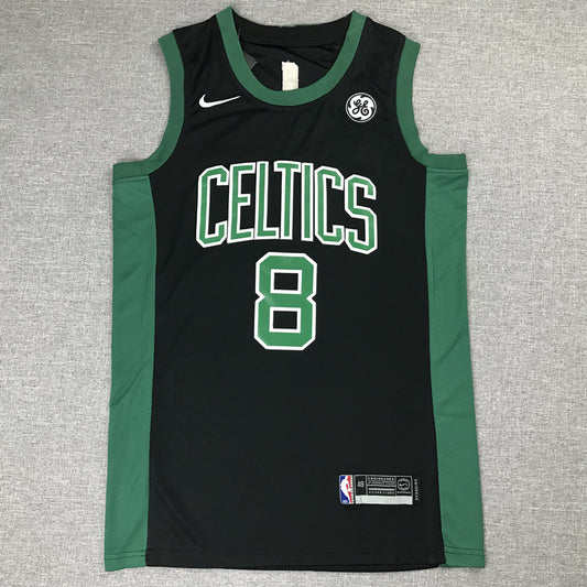 Men's Boston Celtics Kemba Walker #8 NBA Black Game Jersey1