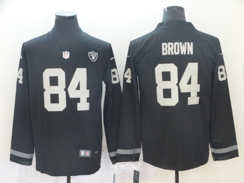 Men's Las Vegas Raiders Antonio Brown #84 Black Team Player Jersey1