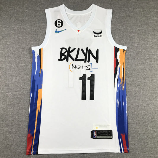 Men's Brooklyn Nets Kyrie Irving #11 White 2022/23 Swingman Jersey1 - City Edition