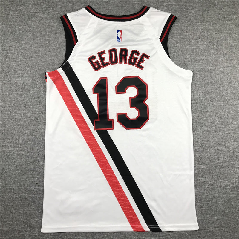 Men's LA Clippers Paul George #13 NBA Classics Jersey1 - Retro White