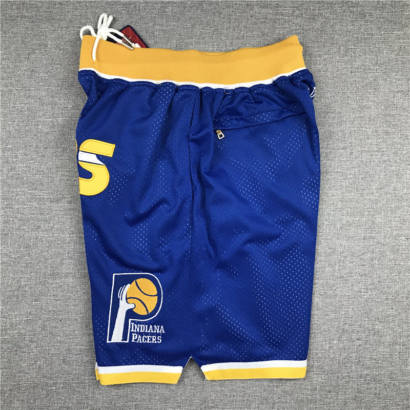 Men's Indiana Pacers Blue Basketball Shorts1