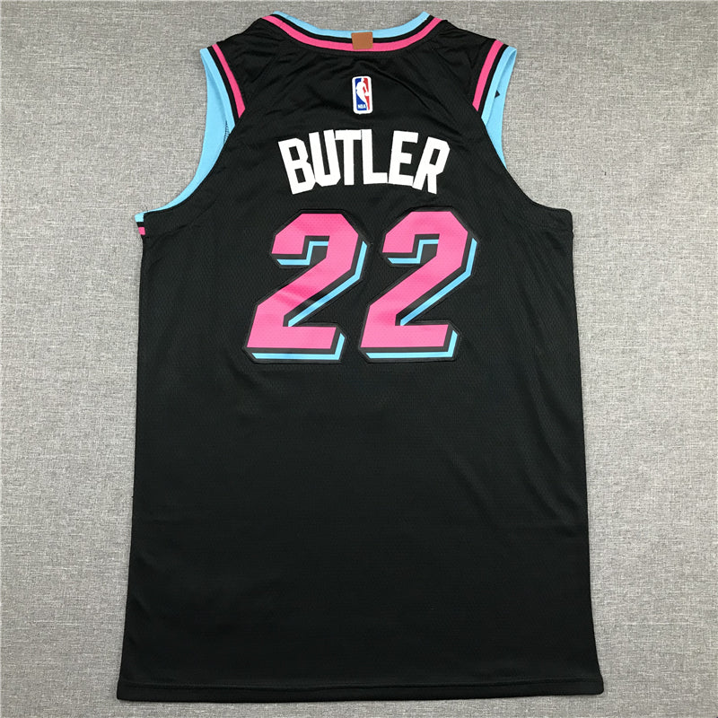 Men's Miami Heat Jimmy Butler #22 NBA Black Swingman Jersey1