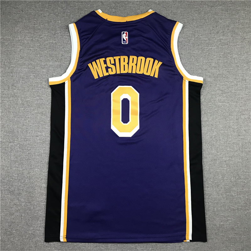 Men's Los Angeles Lakers Russell Westbrook Purple 2020/21 Swingman Player Jersey1