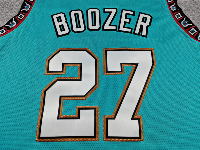 Men's Memphis Grizzlies Cameron Boozer #27 Green Swingman Jersey
