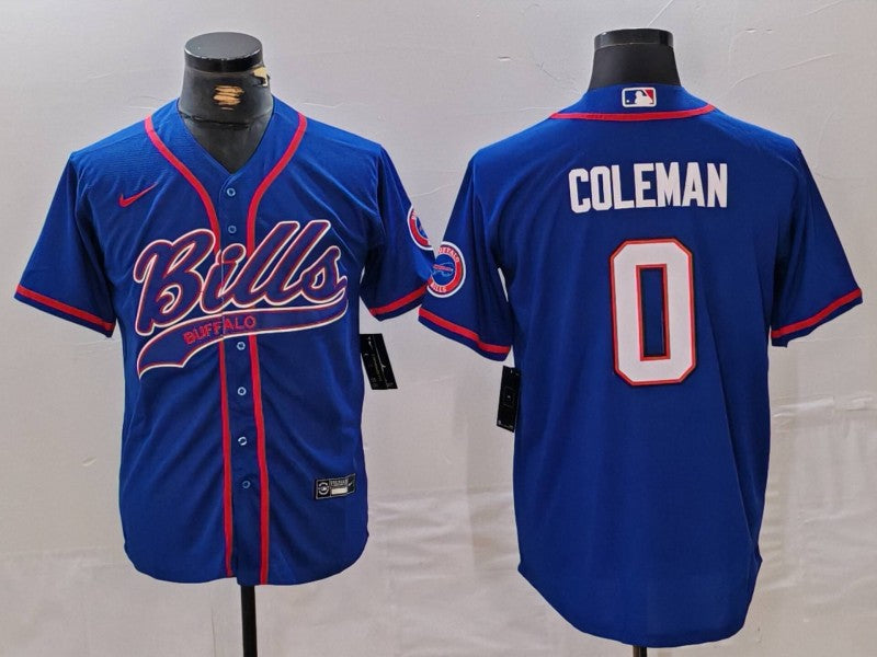 Men's Buffalo Bills Keon Coleman #0 Royal Game Jersey1