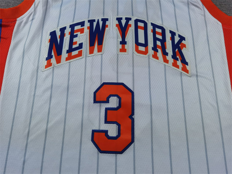 Men's New York Knicks Josh Hart #3 White 2024/25 Game Jersey - City Edition