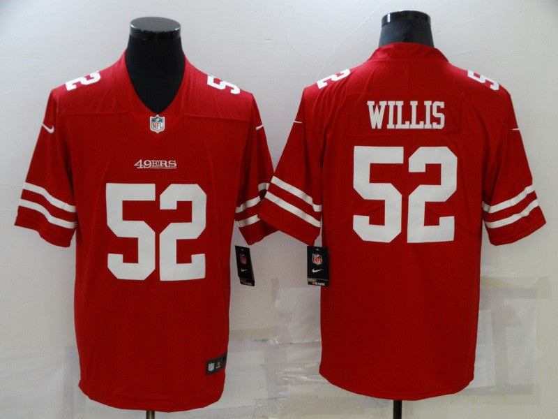 Men's San Francisco 49ers Patrick Willis #52 Red Game Jersey1