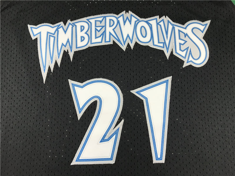 Men's Minnesota Timberwolves Kevin Garnett #21 Hardwood Classics Swingman Jersey1