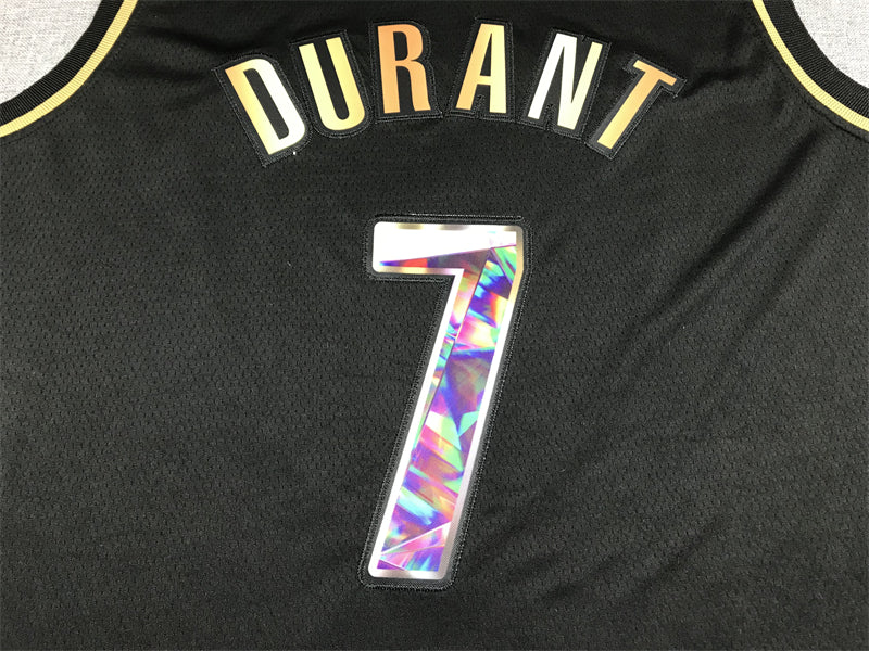 Men's Brooklyn Nets Kevin Durant #7 Black Swingman Player Jersey1