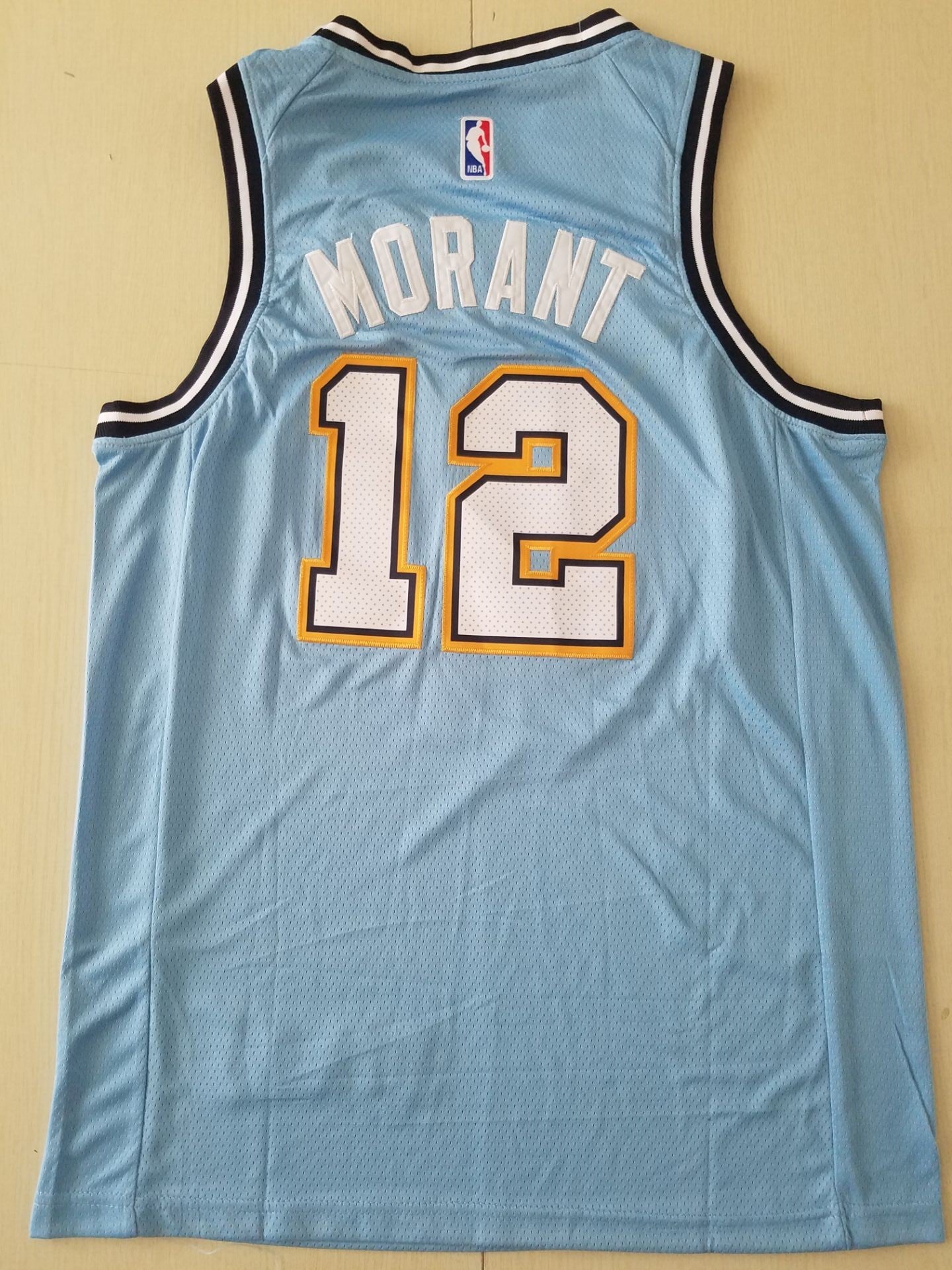 Men's Memphis Grizzlies Ja Morant #12 Blue City Edition Classic Jersey1