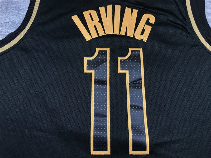 Men's Brooklyn Nets Kyrie Irving #11 NBA Black Swingman Player Jersey1