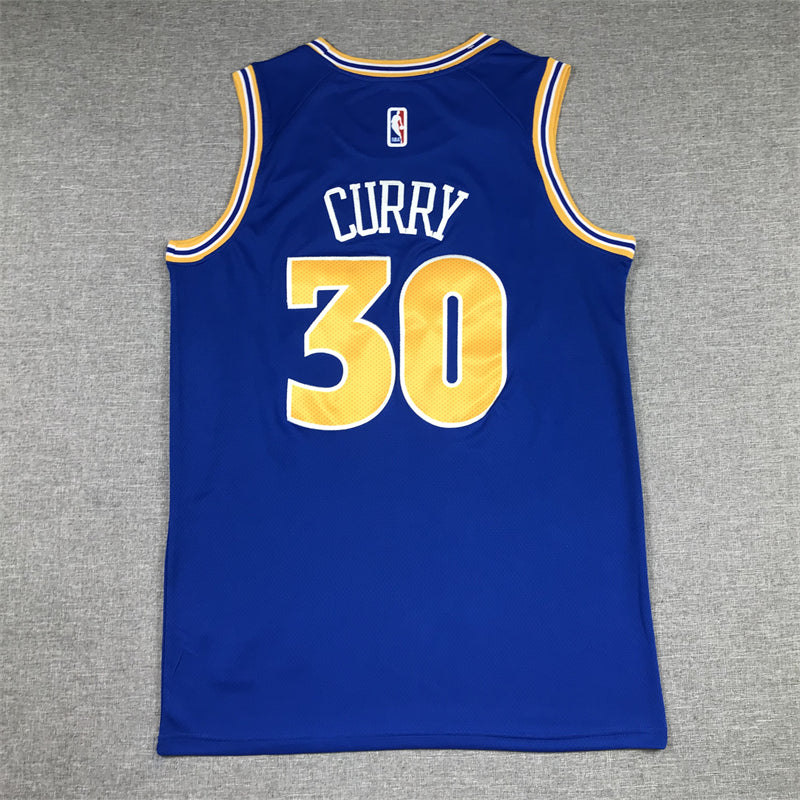 Men's Golden State Warriors Stephen Curry #30 Blue 2022/23 Game Jersey - Classic Edition
