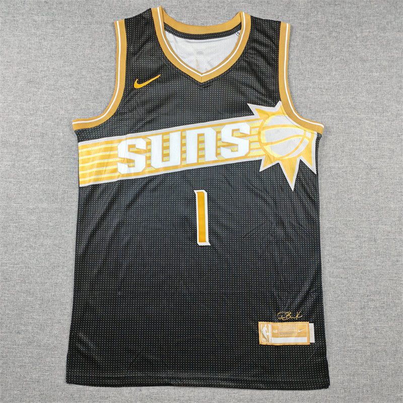 Men's Phoenix Suns Devin Booker #1 Black Select Series Swingman Jersey1