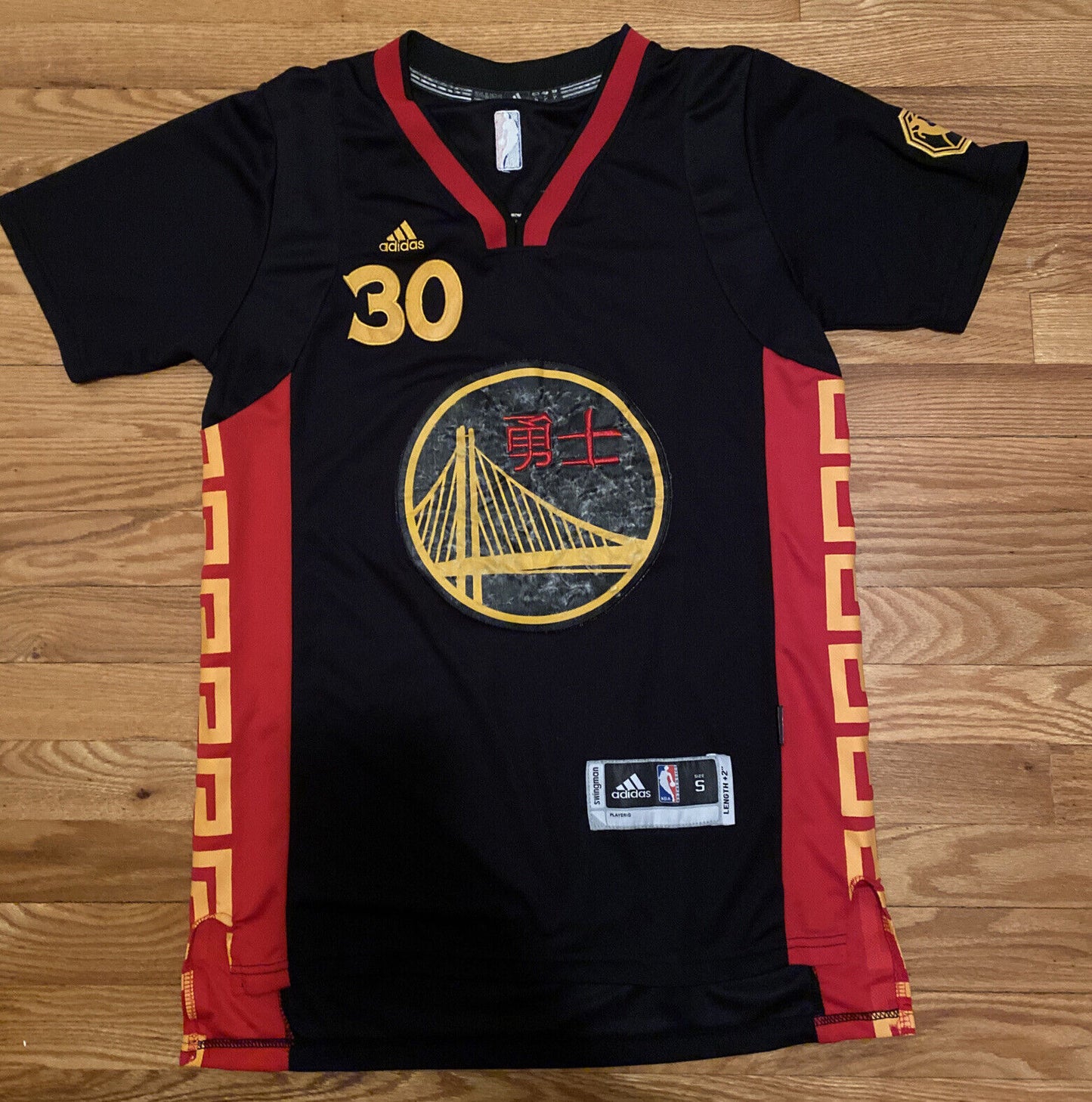 Men's Golden State Warriors Stephen Curry #30 Chinese New Year Jersey1