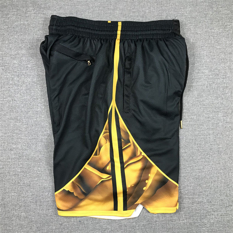Men's Golden State Warriors Black 2022/23 City Edition Basketball Shorts1