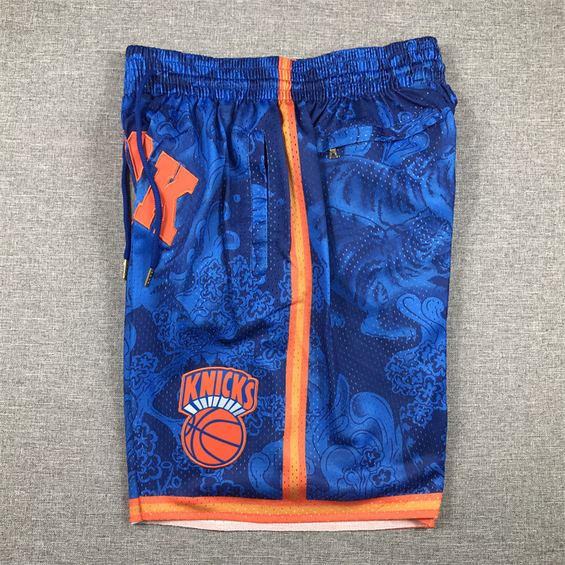 Men's New York Knicks Blue Year of the Tiger Edition Pocket Shorts1