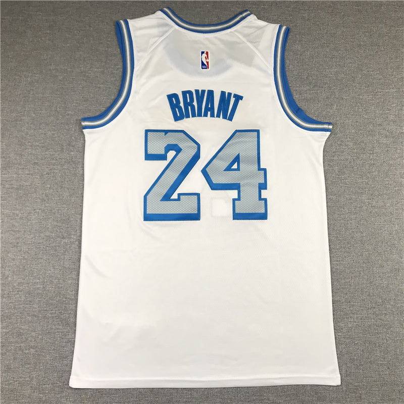 Men's Los Angeles Lakers Kobe Bryant White 2020/21 Swingman Jersey1 City Edition