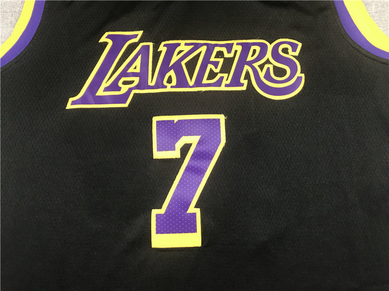 Men's Los Angeles Lakers Carmelo Anthony Black 2020/21 Swingman Player Jersey1