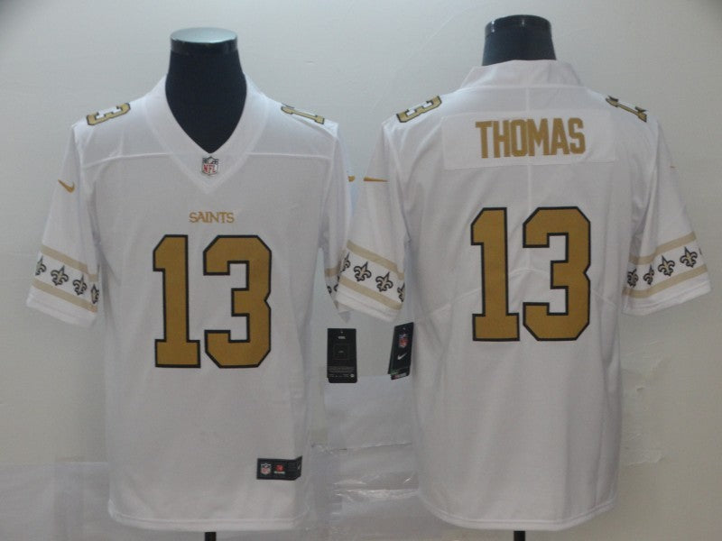Men's New Orleans Saints Michael Thomas #13 White Player Game Jersey1