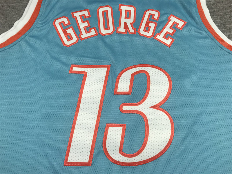 Men's LA Clippers Paul George Blue 2021/22 Swingman Jersey1 - City Edition