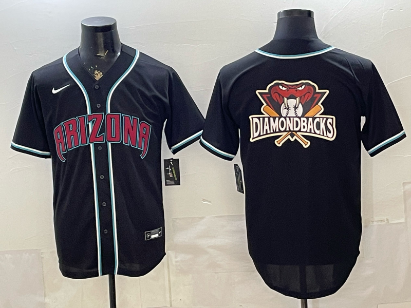 Men's Arizona Diamondbacks Black Fashion Replica Out Jersey