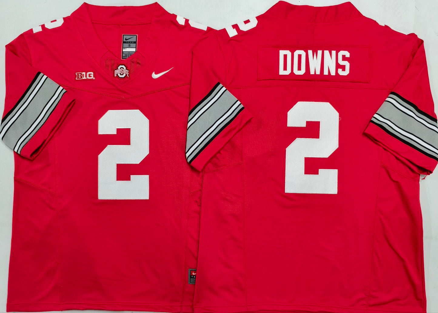 Men's Ohio State Buckeyes Caleb Downs #2 Red Player Jersey