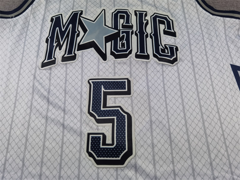 Men's Orlando Magic Paolo Banchero #5 Silver 2024/25 Swingman Player Jersey1 - City Edition