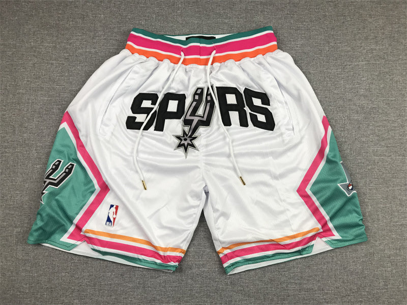 Men's San Antonio Spurs White City Edition Basketball Shorts1