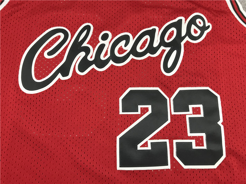 Men's Chicago Bulls Michael Jordan Red 1984-85 Hardwood Classics Jersey1