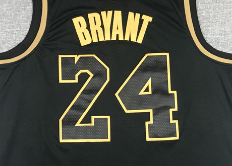Men's Los Angeles Lakers Kobe Bryant #24 NBA Black Swingman Player Jersey1