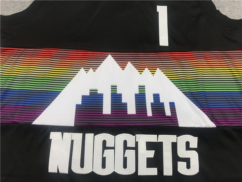 Men's Denver Nuggets Michael Porter Jr. #1 NBA Black Jersey1