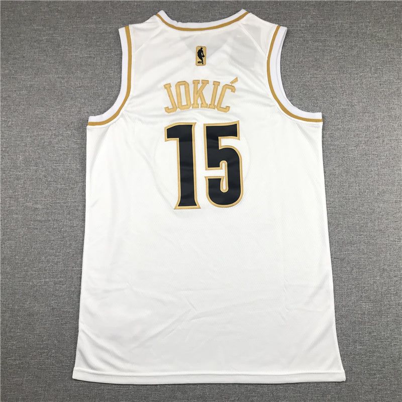 Men's Denver Nuggets Nikola Jokic #15 White Swingman Player Jersey1